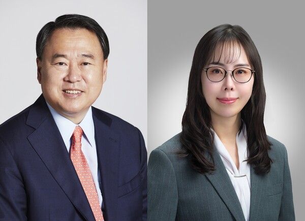 신한금융지주 신임 사외이사 후보 양인집 후보(왼쪽), 전묘상 후보. [신한금융지주]