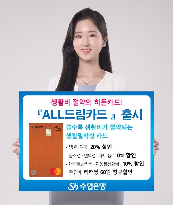 ‘ALL드림 신용카드’. [Sh수협은행]