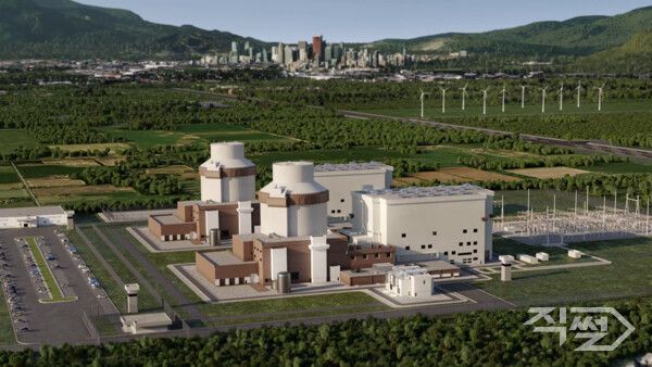 현대건설-웨스팅하우스가 공동으로 글로벌 확대 추진 중인 대형원전 AP1000® 조감도. [현대건설]