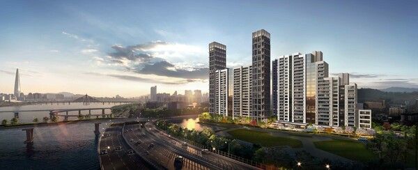 광나루현대 리모델링 투시도. [삼성물산]