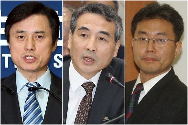 이재명 대통령은 12일 내란 특검으로 조은석 전 감사원장 권한대행을(왼쪽부터), 김건희 특검으로 민중기 전 서울중앙지방법원장을, 채상병 특검으로 이명현 전 국방부 검찰단 고등검찰부장을 지명했다고 더불어민주당이 13일 발표했다. [연합뉴스]