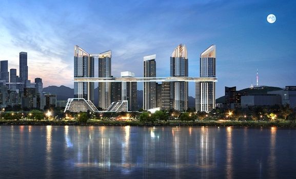 용산정비창 전면1구역 재개발사업 투시도. [HDC현대산업개발]