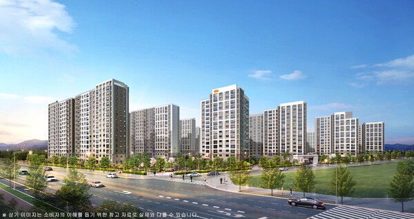 e편한세상 대장 퍼스티움 6BL 투시도.[DL이앤씨]