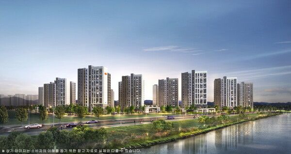 e편한세상 대장 퍼스티움 5BL 투시도. &nbsp;[DL이앤씨]