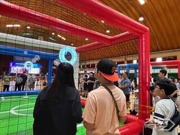 28일 의성학생체육관에서 열린 2025 제1회 의성 드론 경진대회 모습. [의성교육지원청]