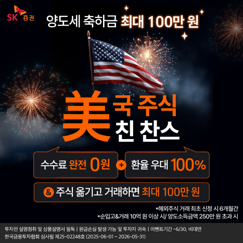SK증권이 ‘미국주식 美친 찬스’ 이벤트를 진행한다. [SK증권]