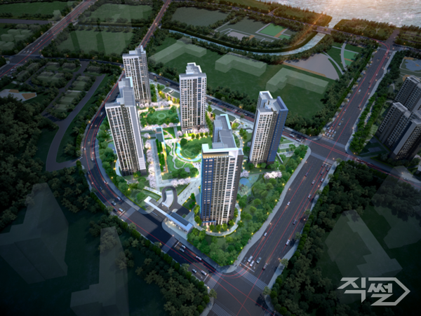 의왕·군포·안산 S1‑1·S1‑3블록 조감도. [동부건설]