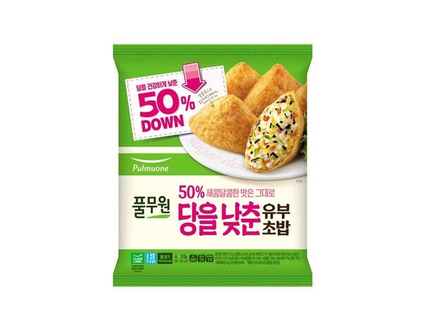 풀무원식품 ‘50% 당을 낮춘 새콤달콤 유부초밥’. [풀무원]
