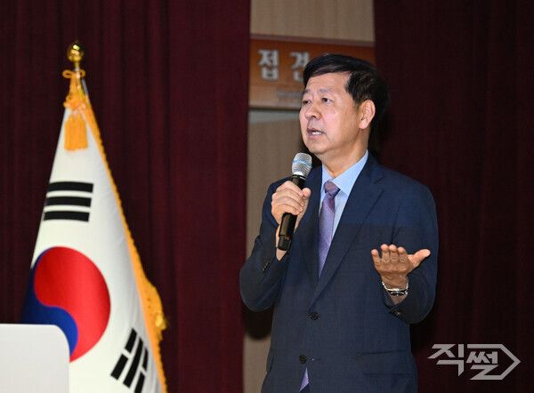 구윤철 경제부총리 겸 기획재정부 장관이 21일 정부세종청사에서 열린 취임식에서 발언하고 있다. [기획재정부]