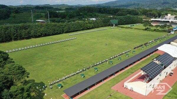 글로벌 양궁 전지훈련의 중심지로 우뚝 선 예천-진호국제양궁장 모습 [예천군청]