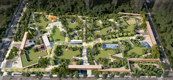 개포우성7차에 제안한 ‘써밋 프라니티’의 지상공원. [대우건설]