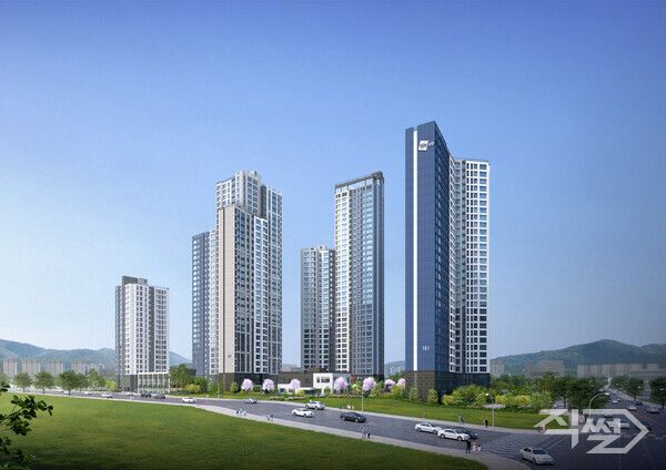 두산위브 더센트럴 도화 투시도. [두산건설]