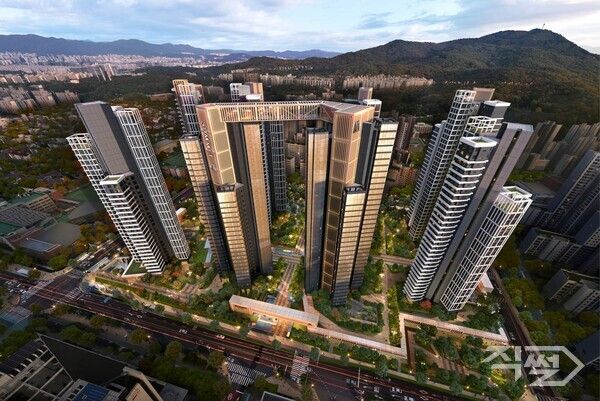 대우건설이 개포우성7차에 제안한 ‘써밋 프라니티’ 조감도. [대우건설]