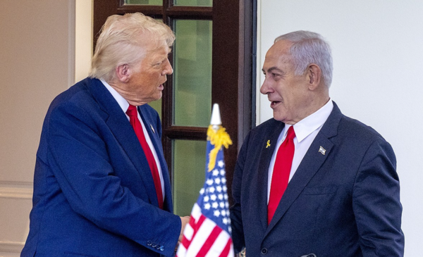 4월 백악관에서 만난 트럼프와 네타냐후. [EPA 연합뉴스]