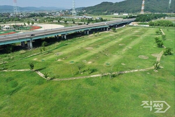 논공위천파크골프장 전경. [달성군]