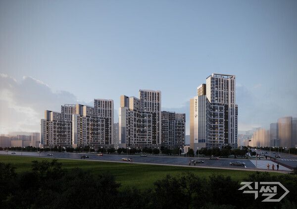 '에코델타시티 푸르지오 트레파크' 투시도.