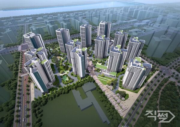 '에코델타시티 푸르지오 트레파크' 조감도. [이하 대우건설]