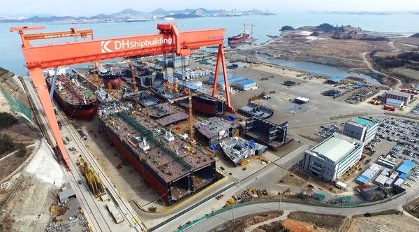 지난 1일 유가증권시장에 입성한 대한조선은 상장 이후 현재까지 113% 가량 올랐다.&nbsp;대한조선&nbsp;전경. [연합뉴스]