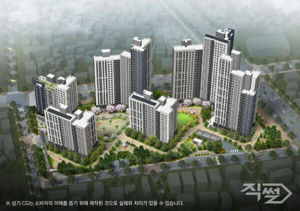 두산위브 더센트럴 수원 조감도. [두산건설]