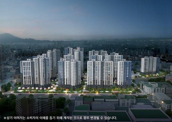 두산위브&수자인 부평 더퍼스트 투시도. [두산건설]