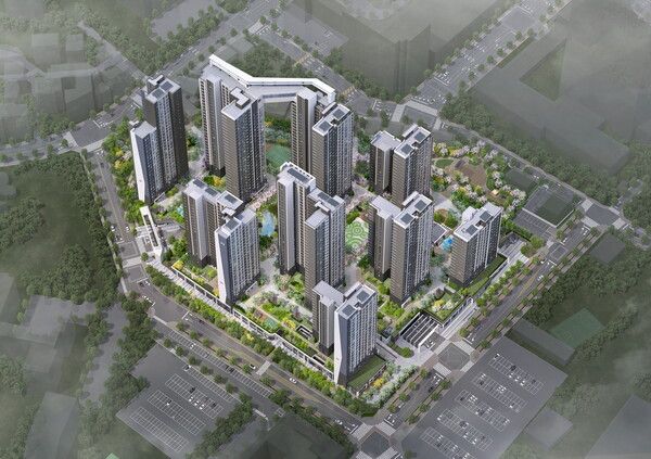 디에이치 아델스타 조감도. [현대건설]