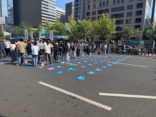총파업 시작 이후에도 현장에선 빈자리가 곳곳에서 보였다.&nbsp;[직썰 손성은 기자]