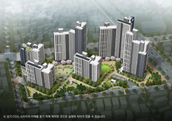 두산위브 더센트럴 수원 조감도. [두산위브]