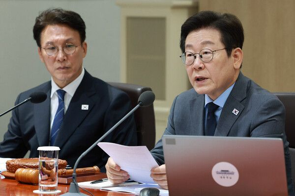 이재명 대통령이 9일 서울 용산 대통령실에서 열린 국무회의에서 발언하고 있다. [이하 연합뉴스]