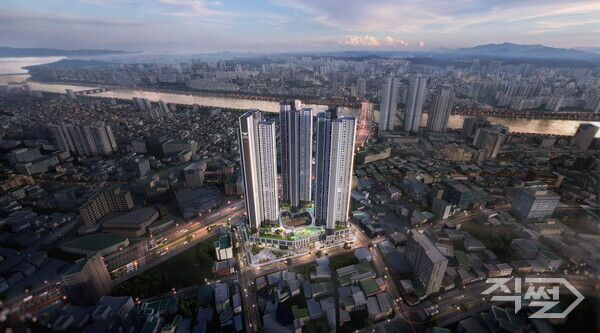 ‘번영로 롯데캐슬 센트럴스카이’&nbsp;조감도. [롯데건설]