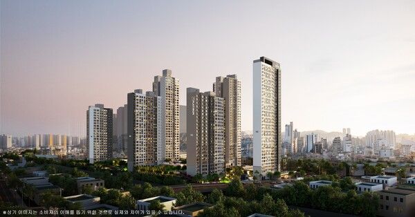 쌍용 더 플래티넘 온수역 투시도. [쌍용건설]