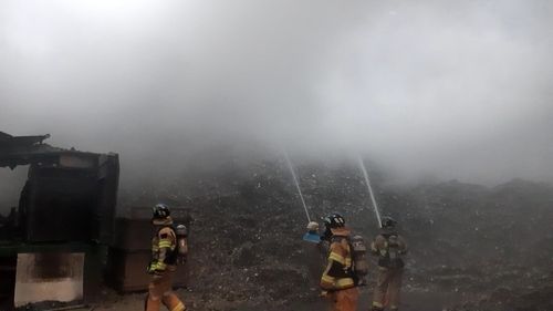 경북 영천시 화재 현장. [연합뉴스]