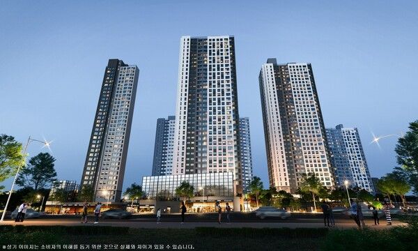 쌍용 더 플래티넘 온수역 투시도. [쌍용건설]