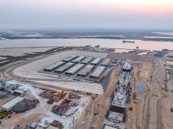 이라크 침매터널 현장 전경. [대우건설]