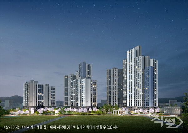 두산위브 더센트럴 수원 투시도. [두산건설]