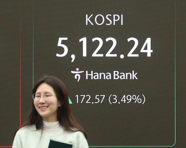 3일 서울 중구 하나은행 딜링룸 모습. [연합뉴스]