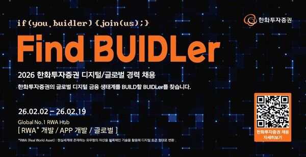 한화투자증권은 금융 경쟁력 강화를 위해 디지털·글로벌 경력직 인재 채용을 실시한다. [한화투자증권]