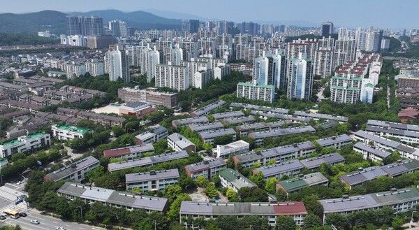 경기 성남 분당구 일대 아파트 단지 모습. [연합뉴스]