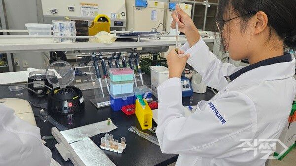 지난 2025년 과학창의학교 화학심화수업 모습. [달성군]