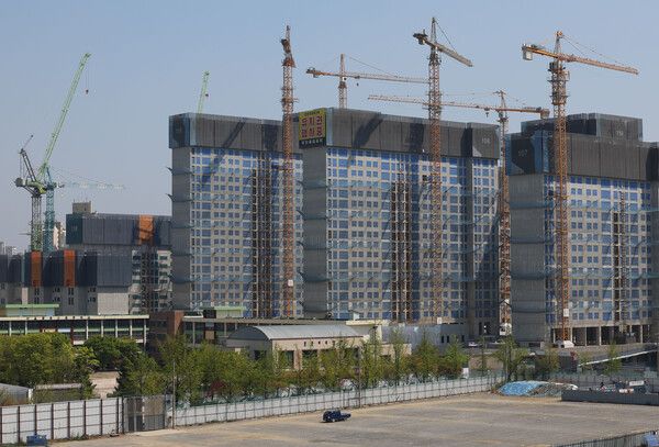 서울 송파구에 위치한 한 재건축 현장 [연합뉴스]