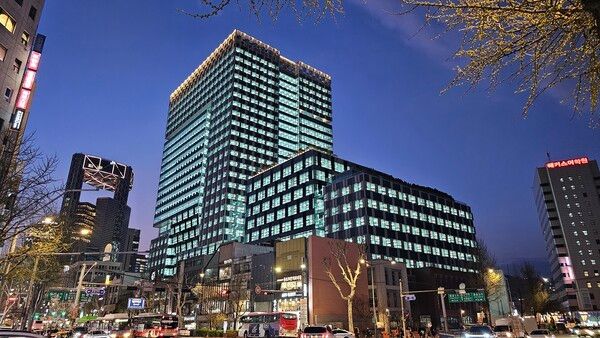 공평 15·16지구 사업 현장 전경(야간). [현대엔지니어링]