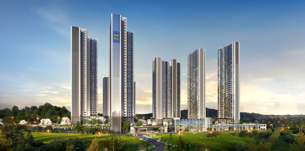 창원 용호3구역 재건축정비사업 투시도. [롯데건설]