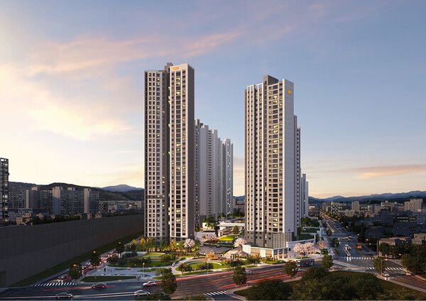 'e편한세상 부천 어반스퀘어' 단지 투시도. [DL이앤씨]