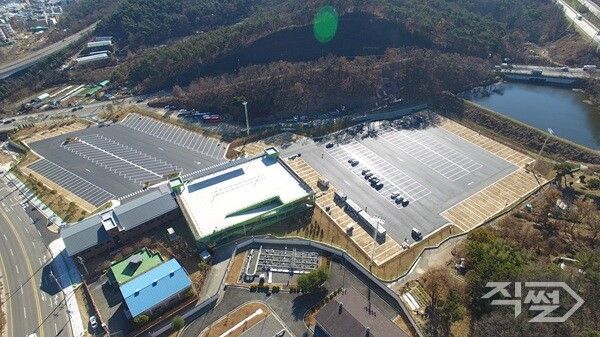 태전화물자동차 공영차고지 전경. [대구 북구청]