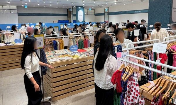 이랜드 키디키디, 신세계백화점 센텀시티점에서 오픈한 ‘키디런’ 팝업 스토어 현장. [이랜드]