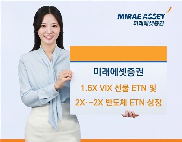 미래에셋증권은 VIX 선물 ETN과 레버리지·인버스 반도체 ETN 등 3종을 신규 상장한다. [미래에셋증권]