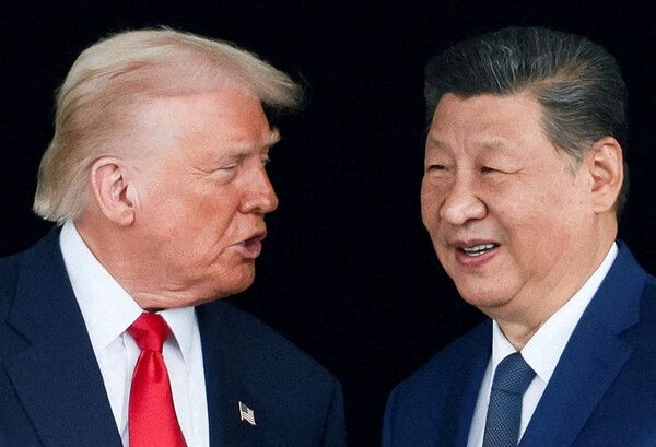 도널드 트럼프 미국 대통령과 시진핑 중국 국가주석이 14일 오전(현지시각) 중국 베이징에서 정상회담을 한다. [연합뉴스]