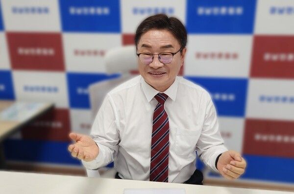 권순기 경남교육감 예비후보. [박정우 기자]