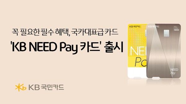  ‘KB NEED Pay 카드’. [KB국민카드]