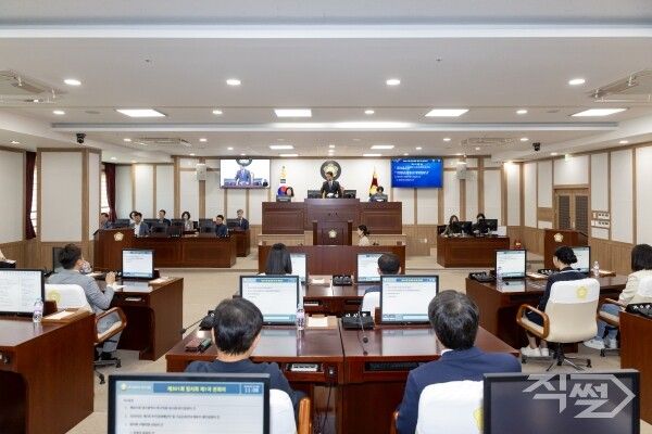 제301회 임시회 제1차 본회의 진행 모습. [대구시 북구의회]