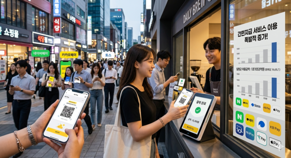 스마트폰을 활용한 간편결제 서비스가 일상화 됐다. [제미나이